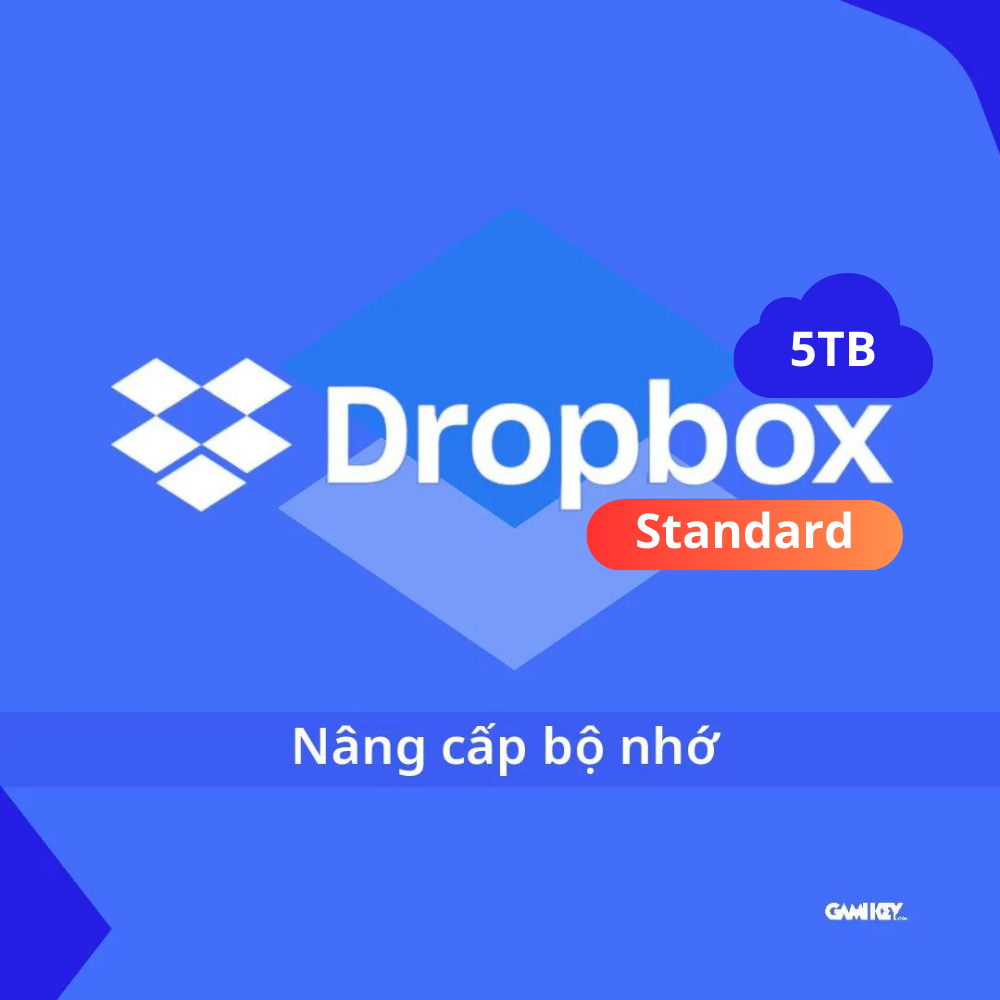 Nâng cấp bộ nhớ Dropbox Standard 5TB 12 tháng