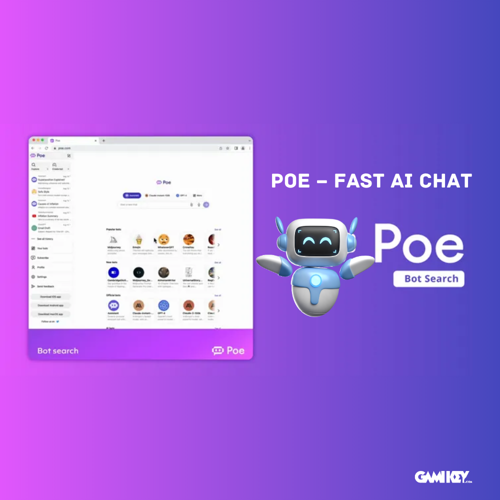 Tài khoản Poe – chatbot AI