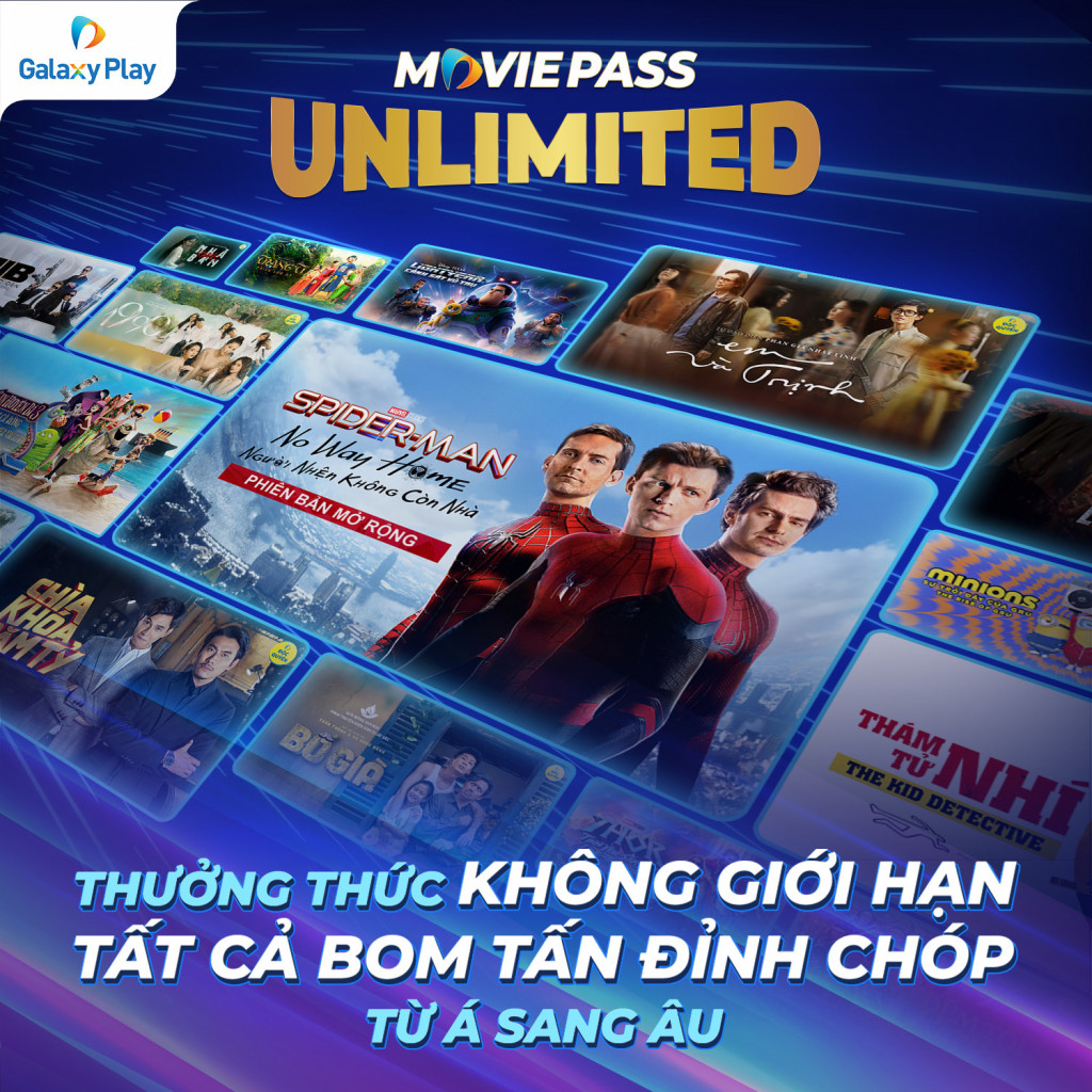 Nâng cấp Galaxy Play Gói Unlimited Movie Pass chính chủ 6 tháng